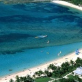 La plage vue du ciel