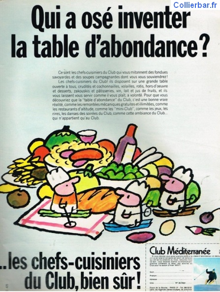 table d'abondance - 1970