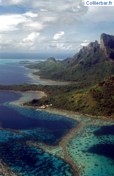 Bora Bora vue aerienne