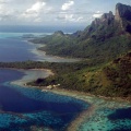 Bora Bora vue aerienne