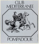 Pompadour autocollant 