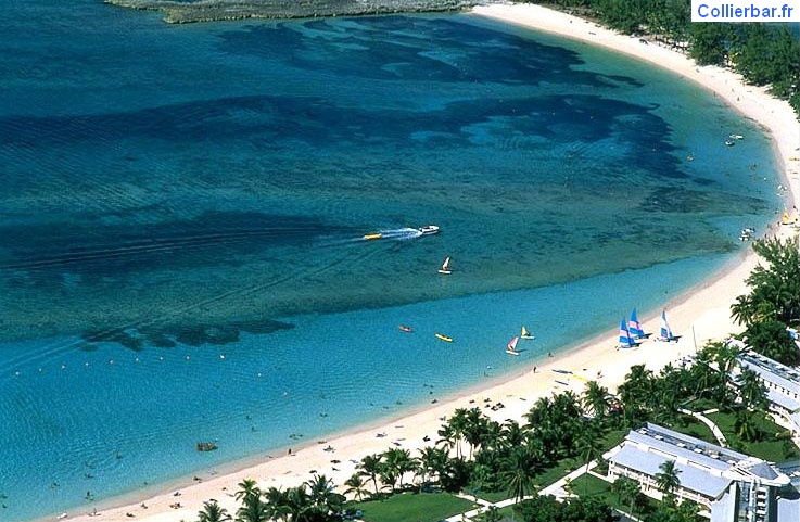 La plage vue du ciel