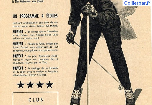Demain la neige - 1956 (7258 visits, rating score 4.27) Publicité de presse pour les villages de neige en 1956 (Leysin) Demain la neige - 1956