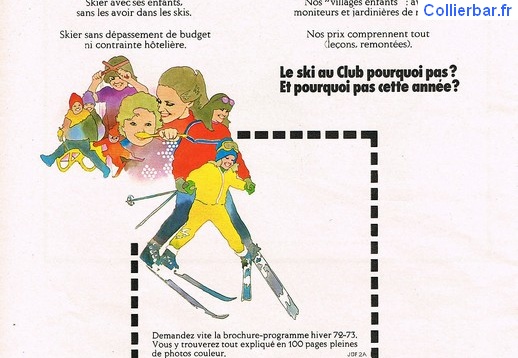 Le ski au club - 1972 (6910 visits) campagne de presse 1972 Le ski au club - 1972