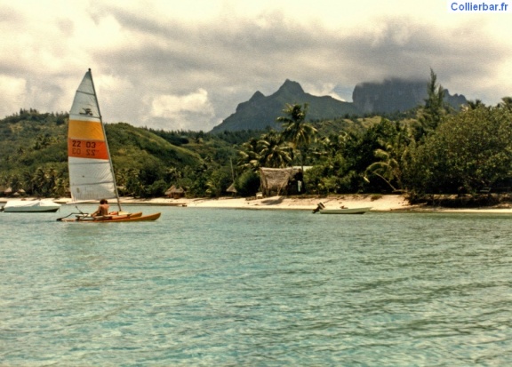 Voile à Bora Bora 1986