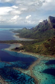 Bora Bora vue aerienne