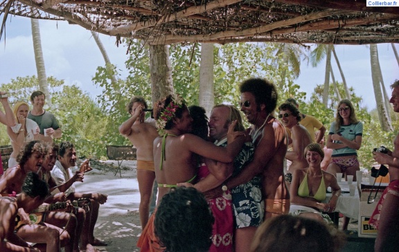 Animation au bar Moorea 1978