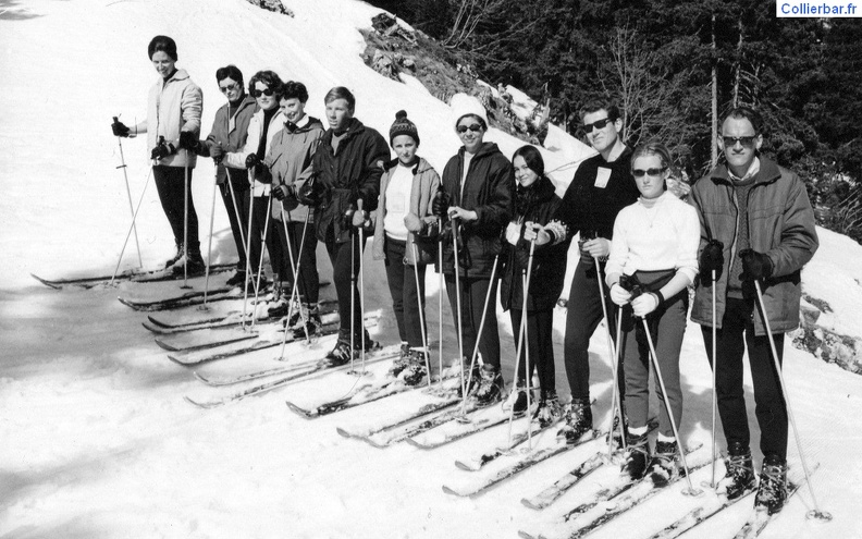 Cours de ski - Leysin Charleston hiver67/68