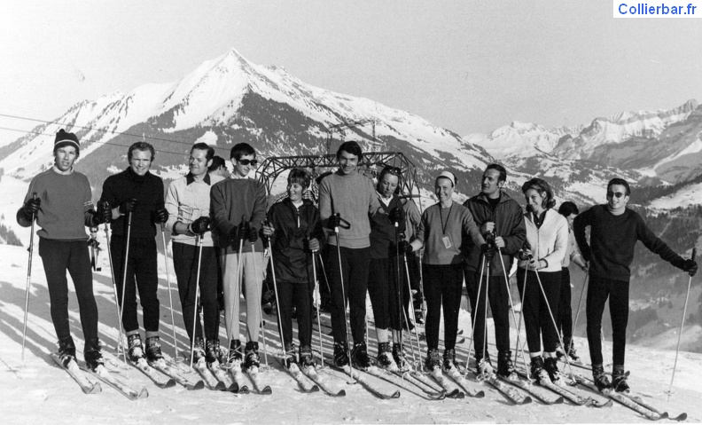 Cours de ski - Leysin Charleston hiver67/68