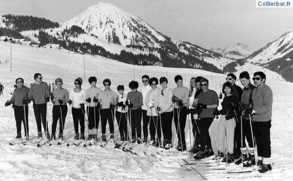Cours de ski - Leysin Charleston hiver67/68