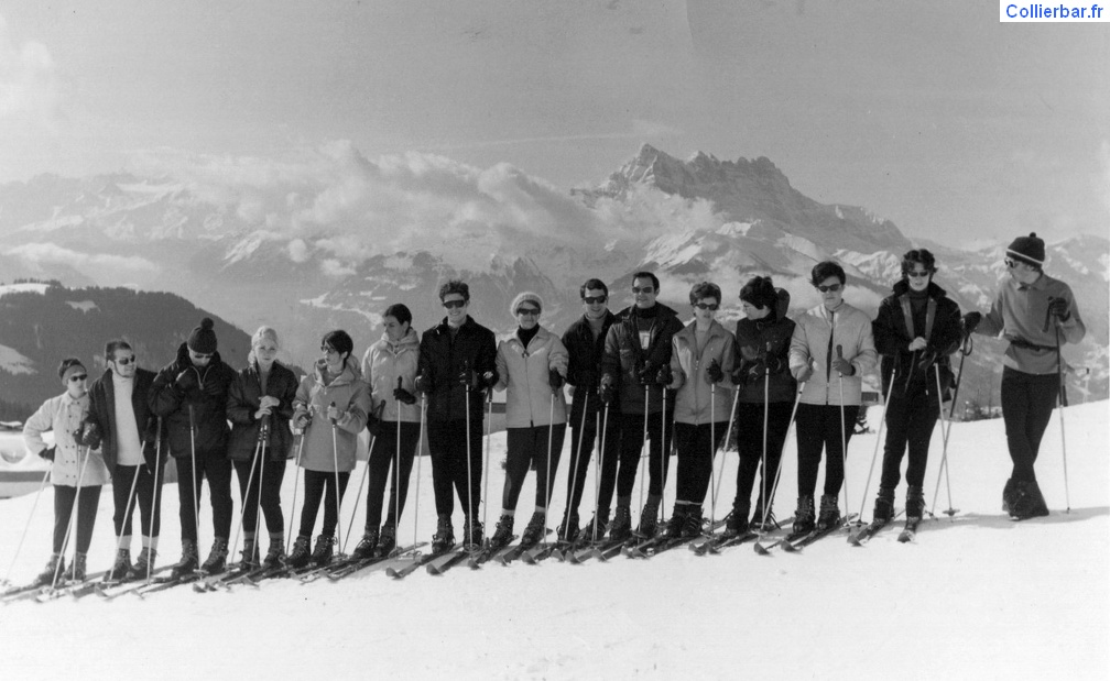 Cours de ski - Leysin Charleston hiver 67/68