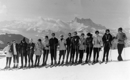 Cours de ski - Leysin Charleston hiver 67/68